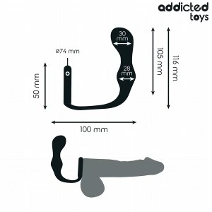 ADDICTED TOYS - PLUG ANAL AVEC ANNEAU MODÃLE 3
